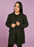 Black coat elegant yd boutique