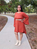 Casual Dress Ruffle Detail Dress With Pockets