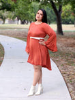 Casual Dress Ruffle Detail Dress With Pockets
