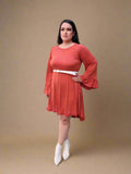 Casual Dress Ruffle Detail Dress With Pockets